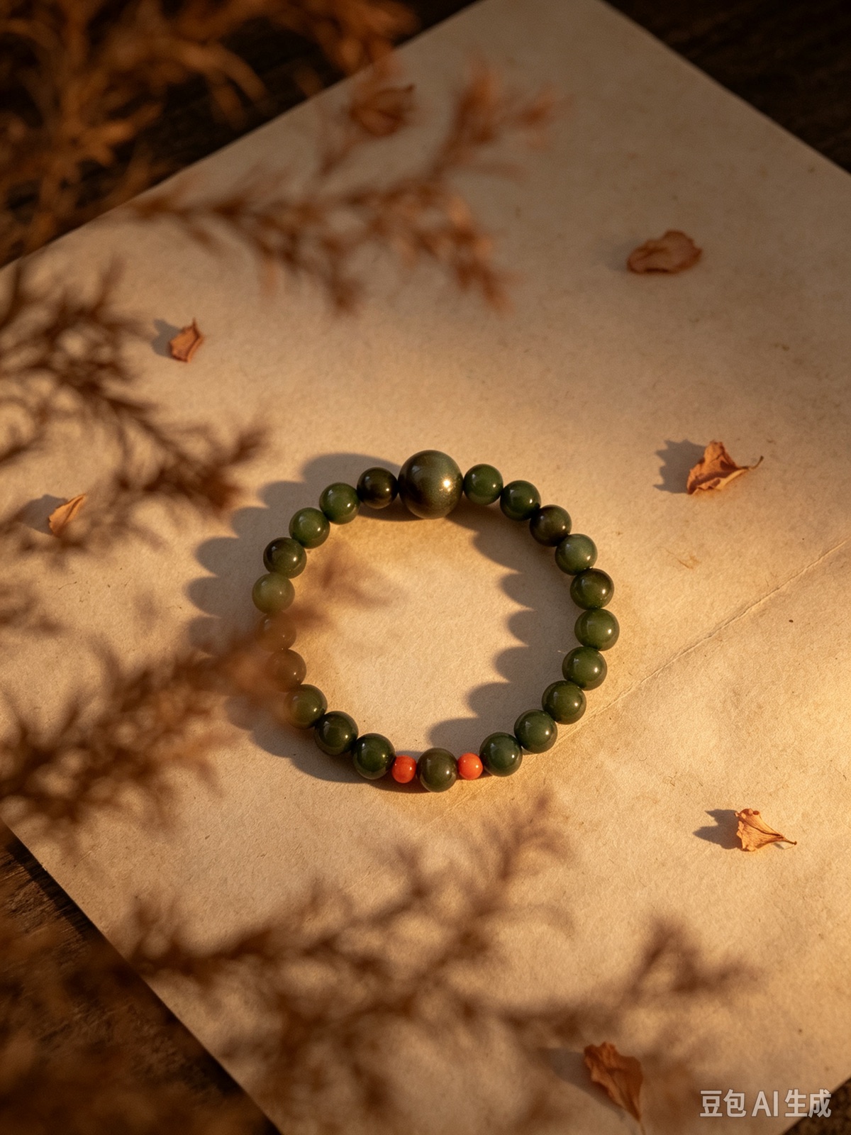 Russian Jasper & Coral bracelet