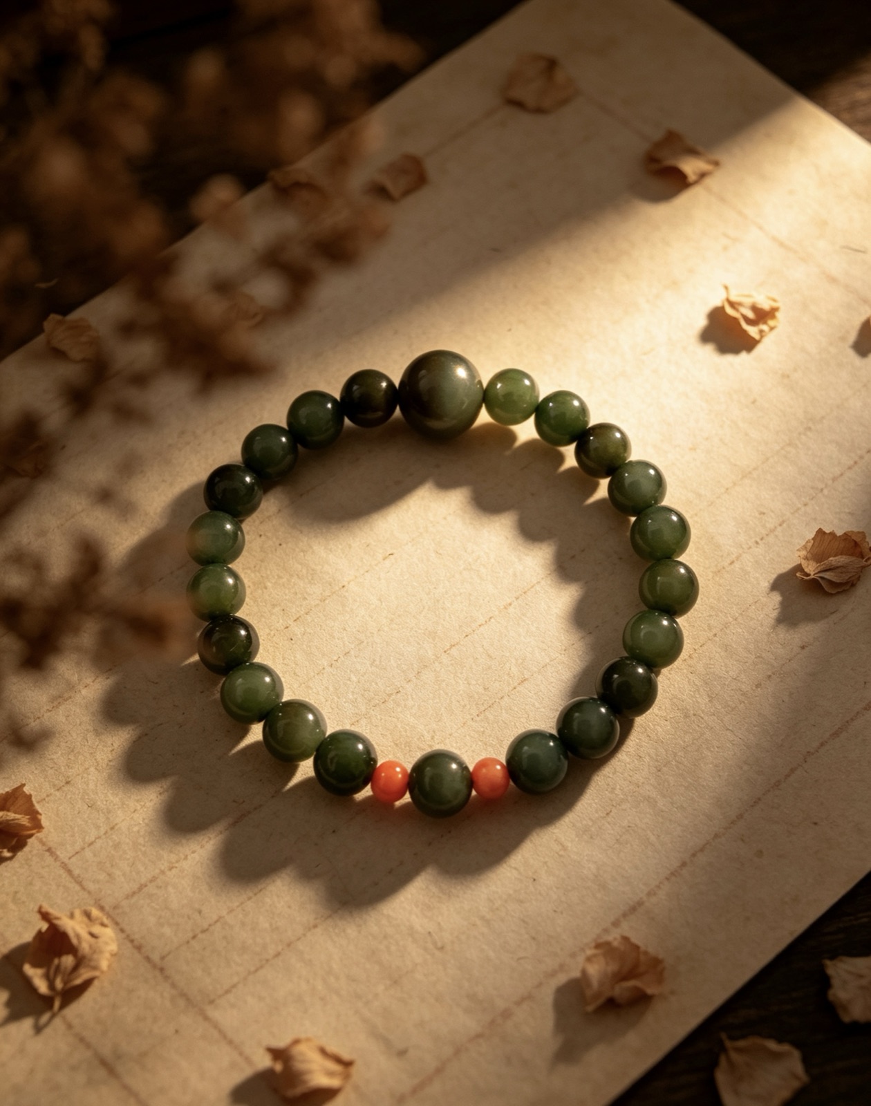 Russian Jasper & Coral bracelet, photo 2 of 5