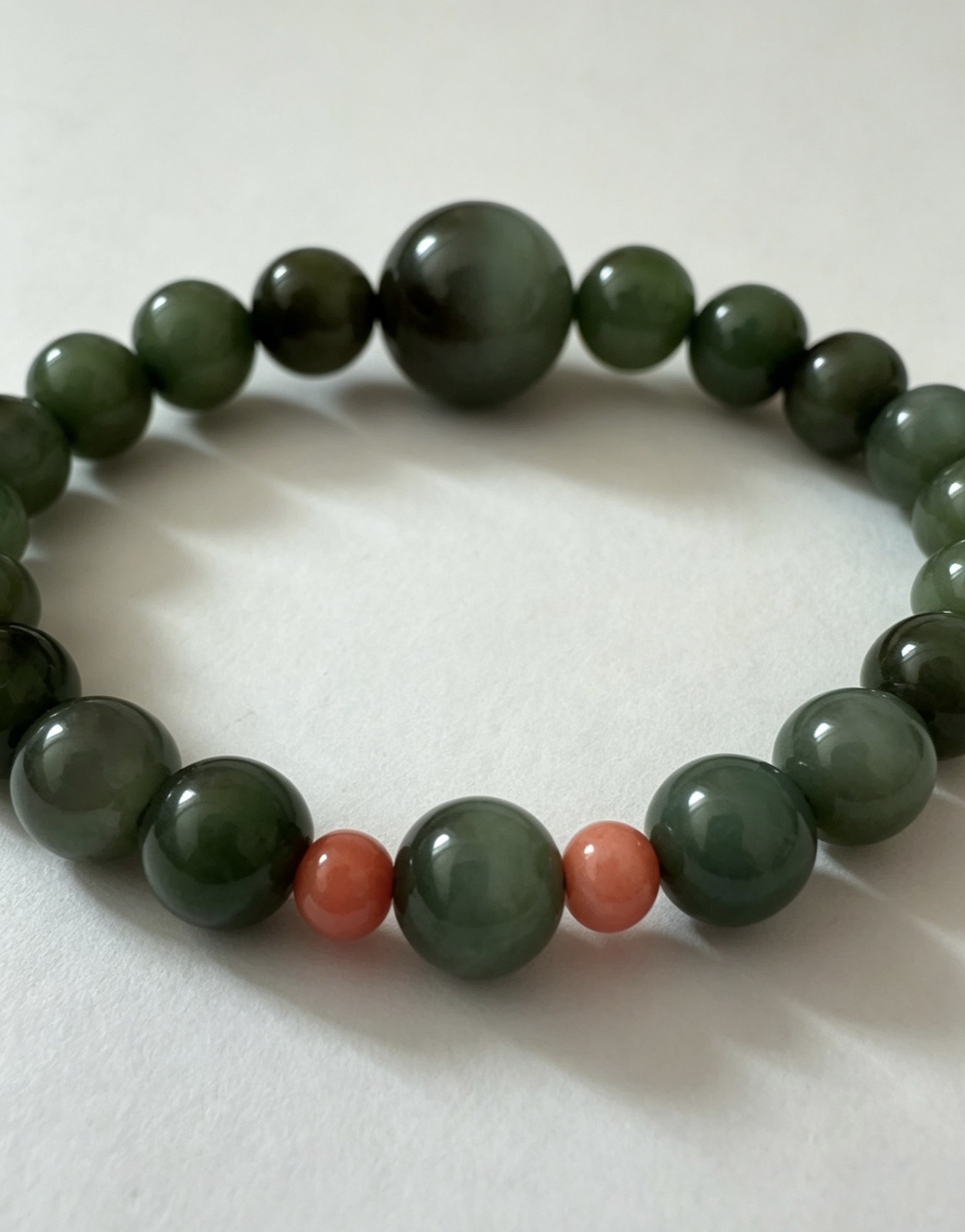 Russian Jasper & Coral bracelet, photo 5 of 5